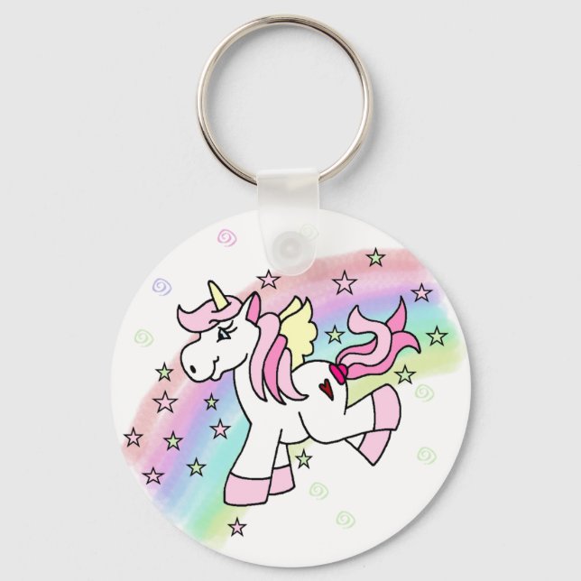 Llavero Rainbow Unicorn (Anverso)