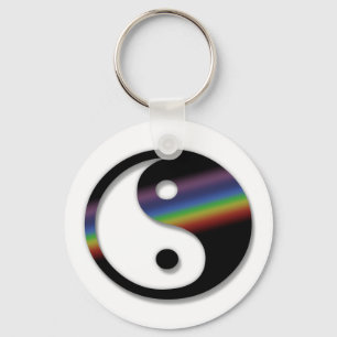 Llavero Rainbow Yin Yang Keychain