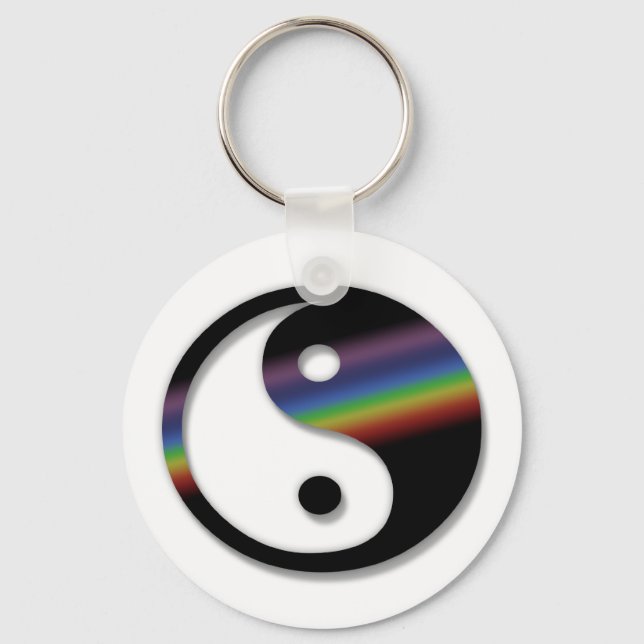 Llavero Rainbow Yin Yang Keychain (Anverso)