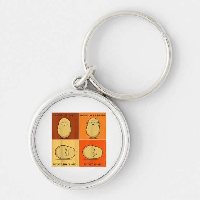 Llavero Raíz de Potato Vegetable Tater Vegan Lover Keto (Frente)