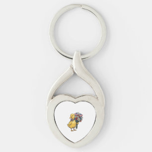 Llavero Ramo de flores de patito patriótico Camiseta vinta