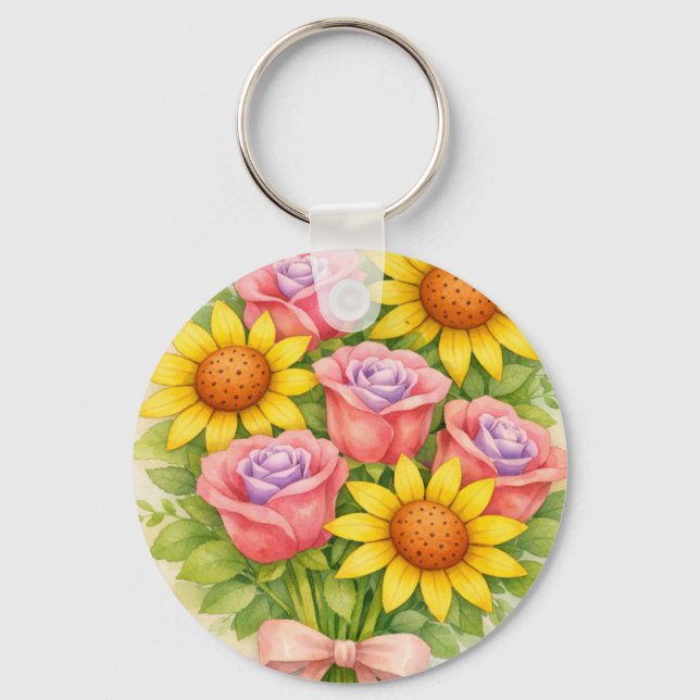 Llavero Ramo Floral (Anverso)