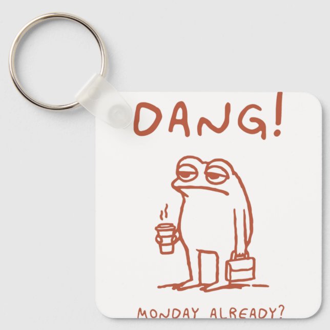 Llavero Rana azul del lunes (Anverso)