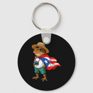 Llavero Rana Coqui Bandera de Puerto Rico Taino Bor