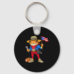 Llavero Rana coqui de Puerto Rico música de calle fútbol