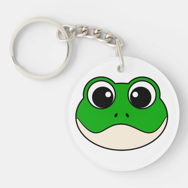 Llavero Rana Cute Sonriente (Frente)