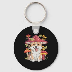 Llavero Rana de Cottagecore Corgi Dog Hombres estéticos Mu