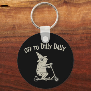 Llavero Rana Dilly Dallying Nacida Para Dilly Dally Tonto 