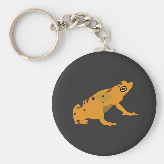 Llavero Rana dorada animal anfibio (Frente)