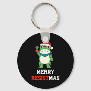 Llavero Rana Litical Divertida Navidad Alegre Resistmas 20