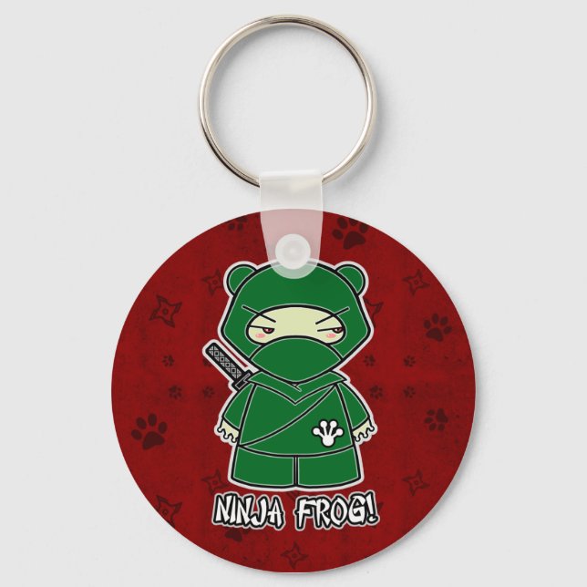 Llavero ¡Rana Ninja! En Red Keychain (Anverso)