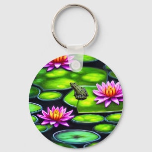 Llavero Rana pequeña en Lily Pad