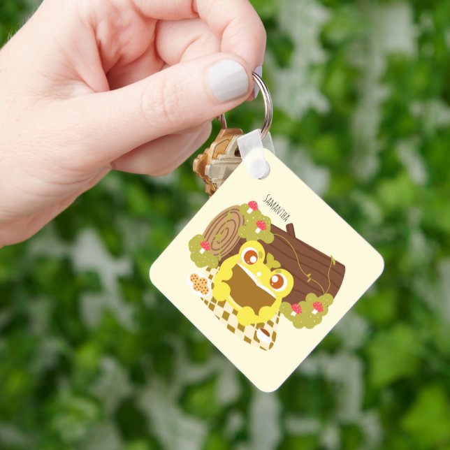 Llavero Rana picnic Leyendo Un Libro (Mano)