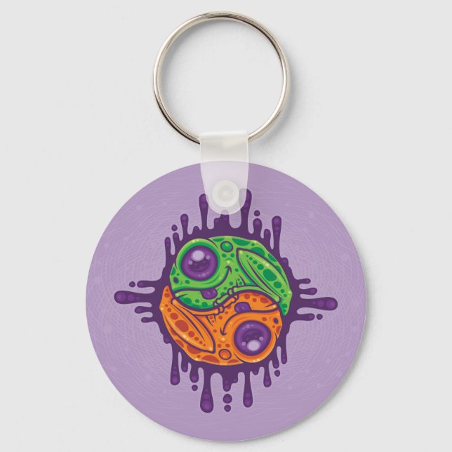 Llavero Rana Trippy Drippy Yin Yang (Anverso)