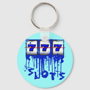LLAVERO RANURAS AZULES DE LA PINTURA DEL GOTEO