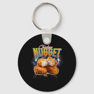 Llavero Rap clandestino divertido nugget de pollo vintage
