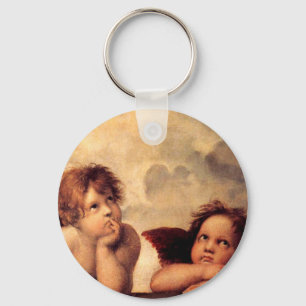 Llavero Raphael Cherubs Sistine Madonna Key Chain