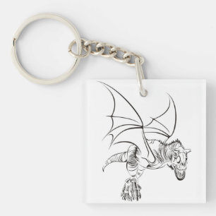 Llavero Raptor Alado / Tribal