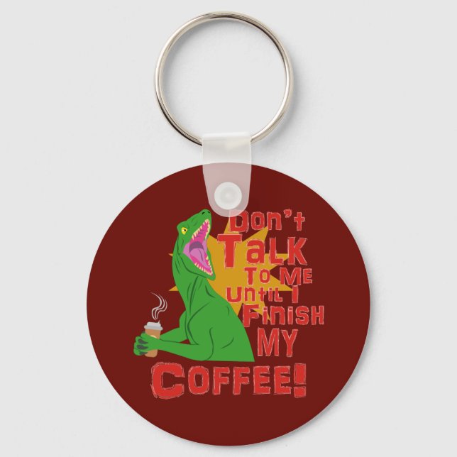 Llavero Raptores y café (Anverso)