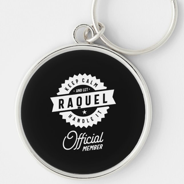 Llavero Raquel Personalizado Name Birthday Gift (Frente)