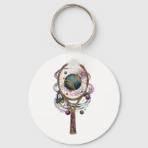 Raqueta de tenis cósmica dorada