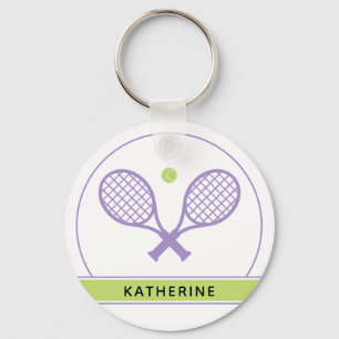 Llavero Raqueta de tenis elegante y personalizada