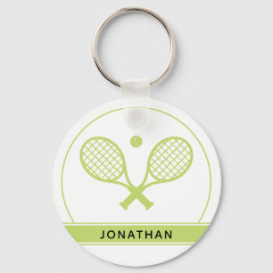 Llavero Raqueta de tenis elegante y personalizada