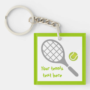 Llavero Raqueta de tenis y personalizado de pelotas