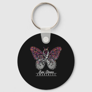 Llavero Raras Enfermedades Sensibilización Shirt Butterfly
