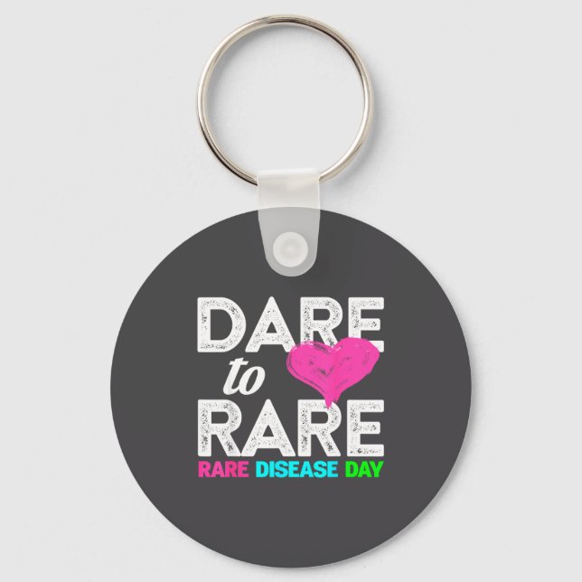 Llavero Rare Disease Awareness Shirt - Dare To Rare Diseas (Anverso)
