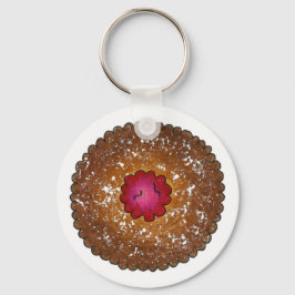 Llavero Raspberry Linzer Torte Christmas Cookie Holiday
