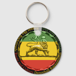 Llavero Rasta Reggae Lion Keyring