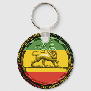Llavero Rasta Reggae Lion Keyring