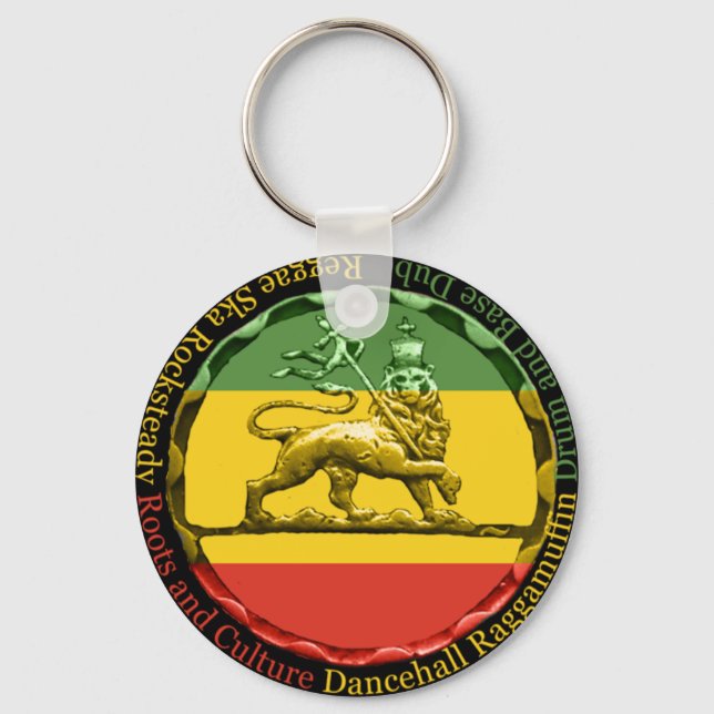Llavero Rasta Reggae Lion Keyring (Anverso)