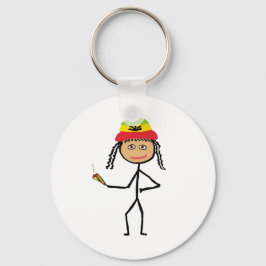 Llavero Rasta Stickwoman