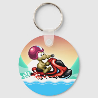 Llavero Rat on the Jet Ski Keychain