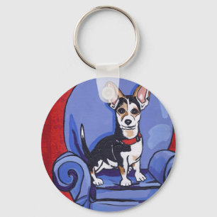 Llavero Rat Terrier Key Chain