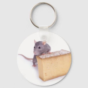 Llavero rata con queso