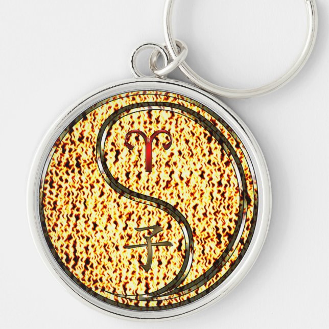 Llavero Rata de Aries y Fuego (Frente)