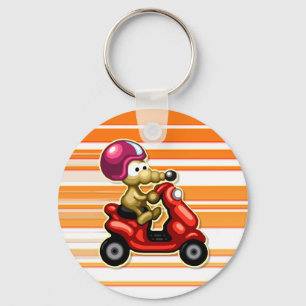 Llavero Rata en una cadena de claves Scooter XL