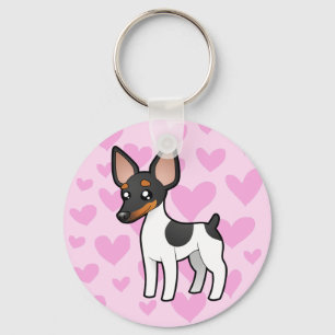 Llavero Rata Terrier/amor del fox terrier de juguete