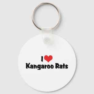 Llavero Ratas Canguro de Corazón que Amo
