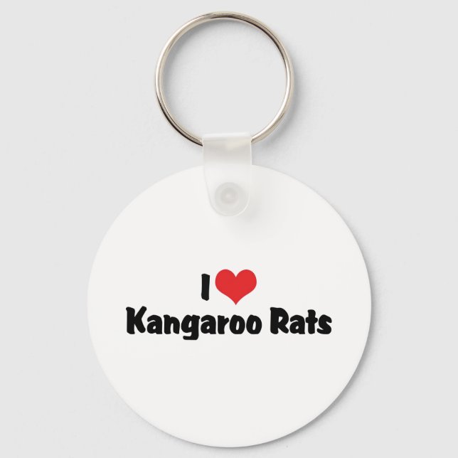 Llavero Ratas Canguro de Corazón que Amo (Anverso)