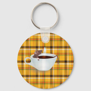 Llavero ratón de café