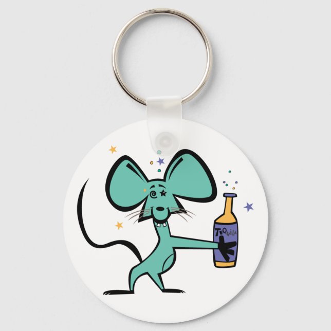 Llavero Ratón Drunk Tequila (Anverso)