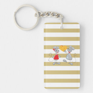 Llavero Ratones-Adorables y Divertidos con Rayas