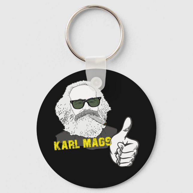 Llavero Rauchender Karl Mags mit Sonnenbrille (Anverso)