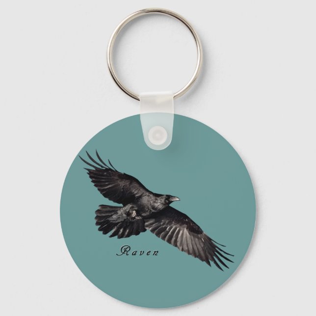 Llavero Raven Animal lover Regalos para aficionados a las  (Anverso)