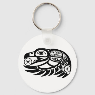 Llavero Raven Native American Design