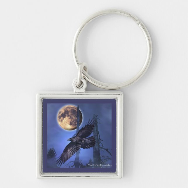 Llavero RAVEN y Moon Gothic Mystic Keychain (Frente)